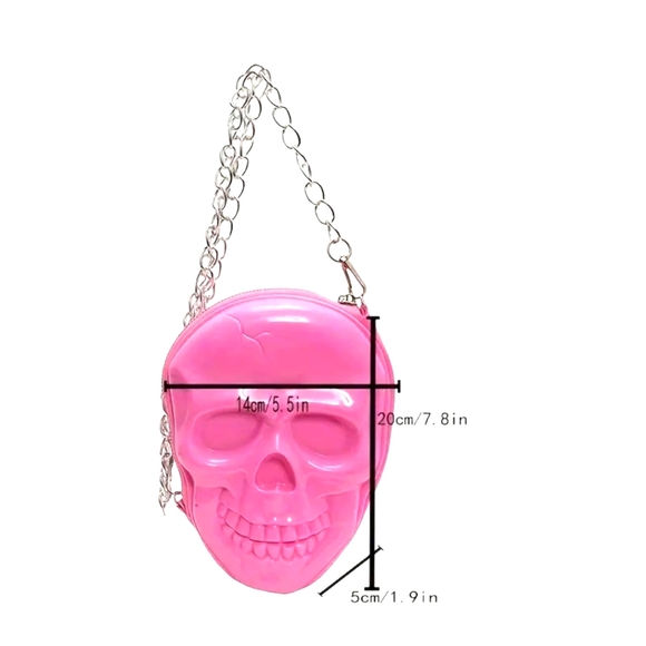 Skull Head Crossbody Bag - Picture 4 of 11